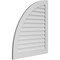 Ekena Millwork Quarter Round Top Left Surface Mount PVC Gable Vent w/ 3-1/2"W x 1"P Standard Frame, 36"W x 40"H GVPQL36X4001SN - alternate 3